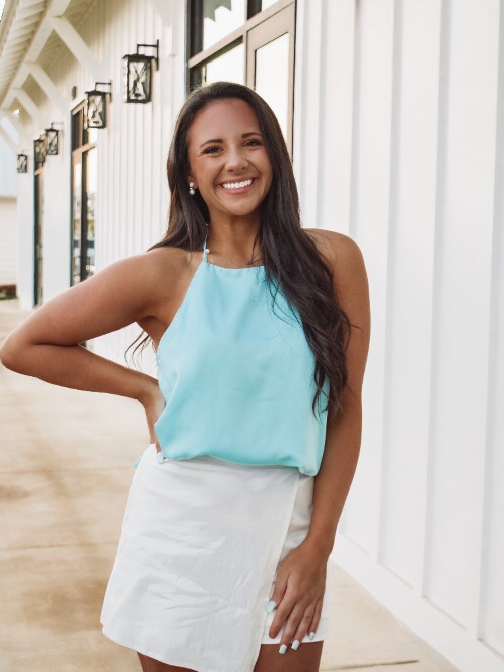 Pearl Cami Top - Blue
